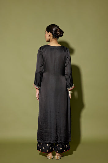 SATIN KURTA SET