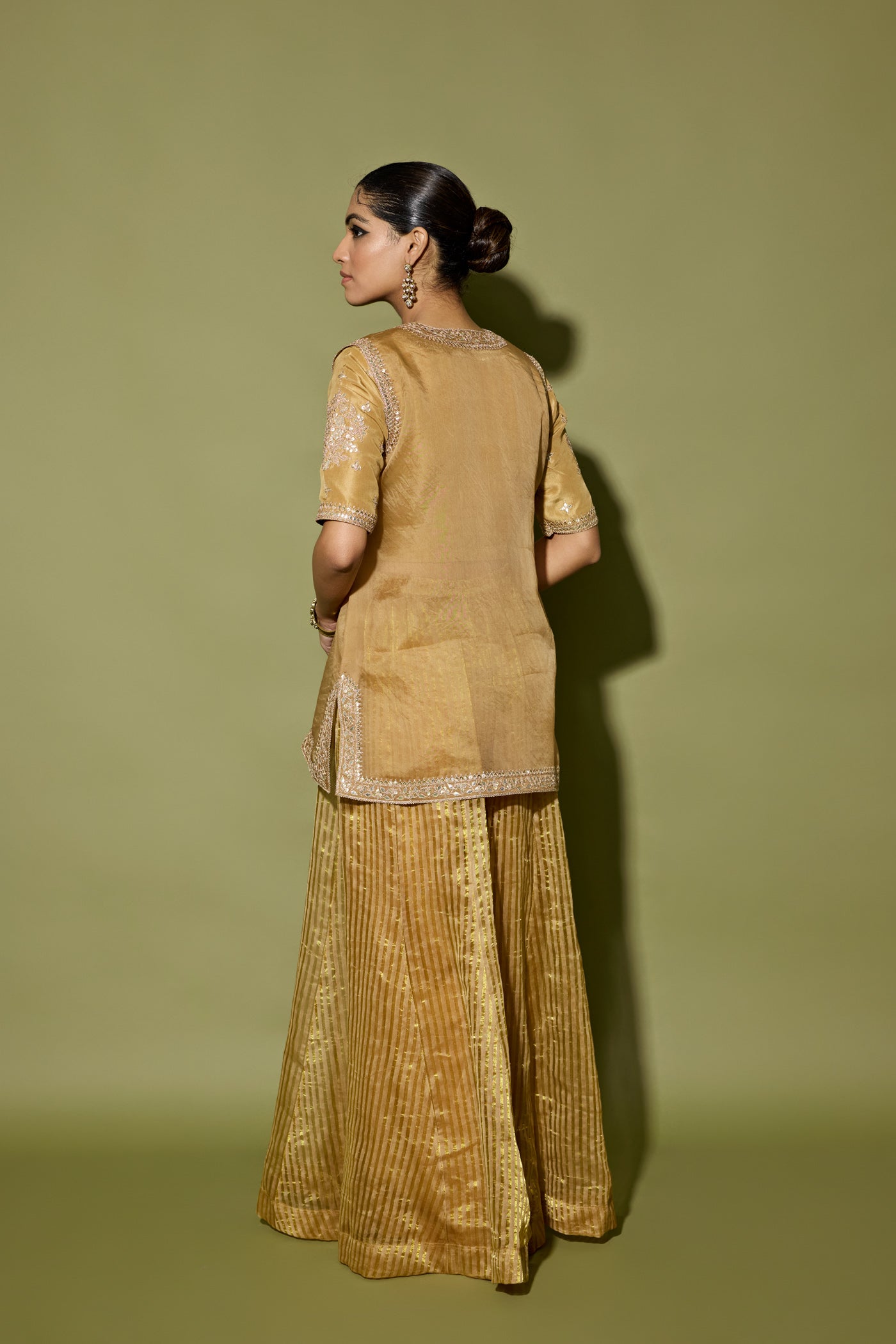 ORGANZA SATIN SHARARA SET