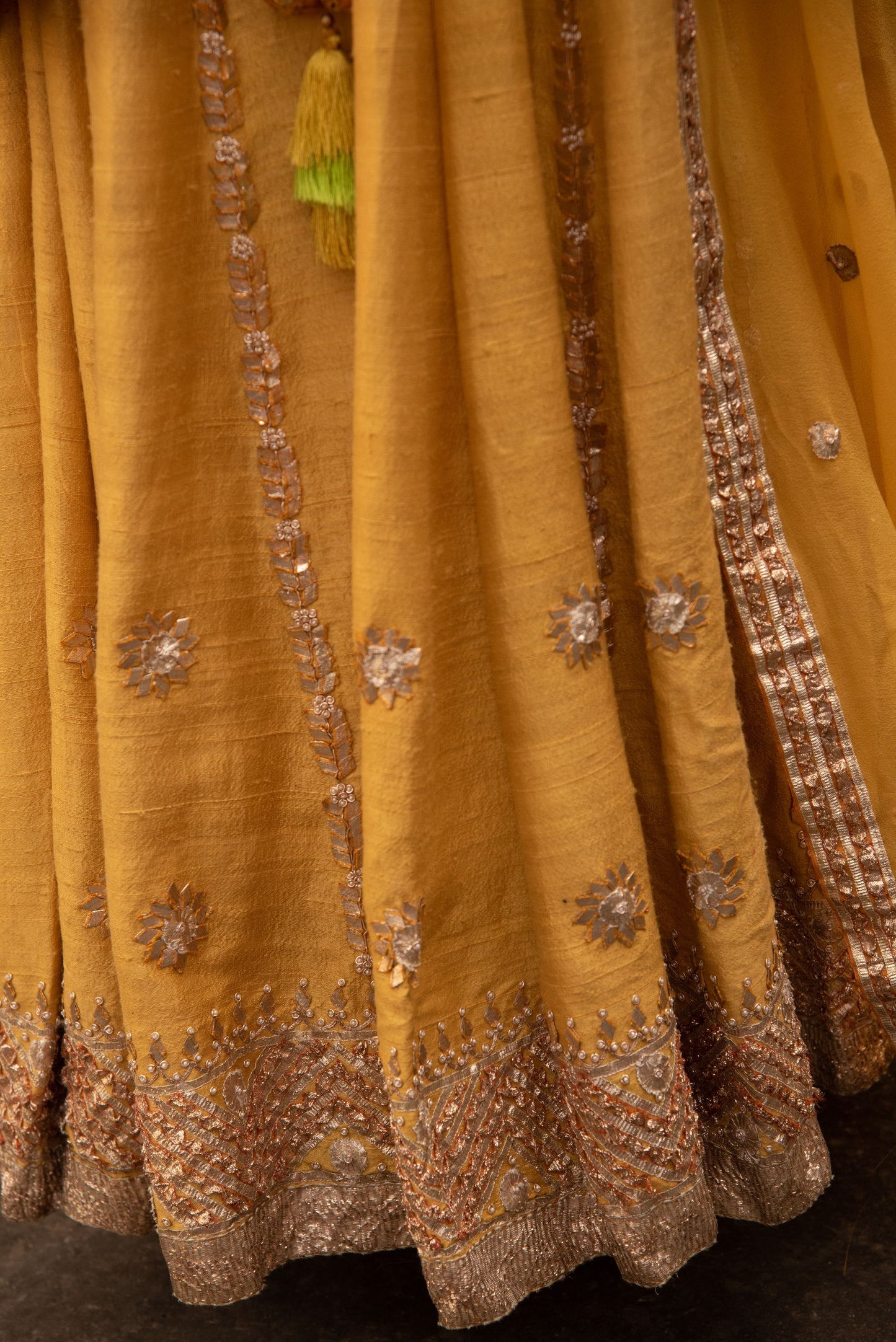 MUSTARD YELLOW LEHNGA SET