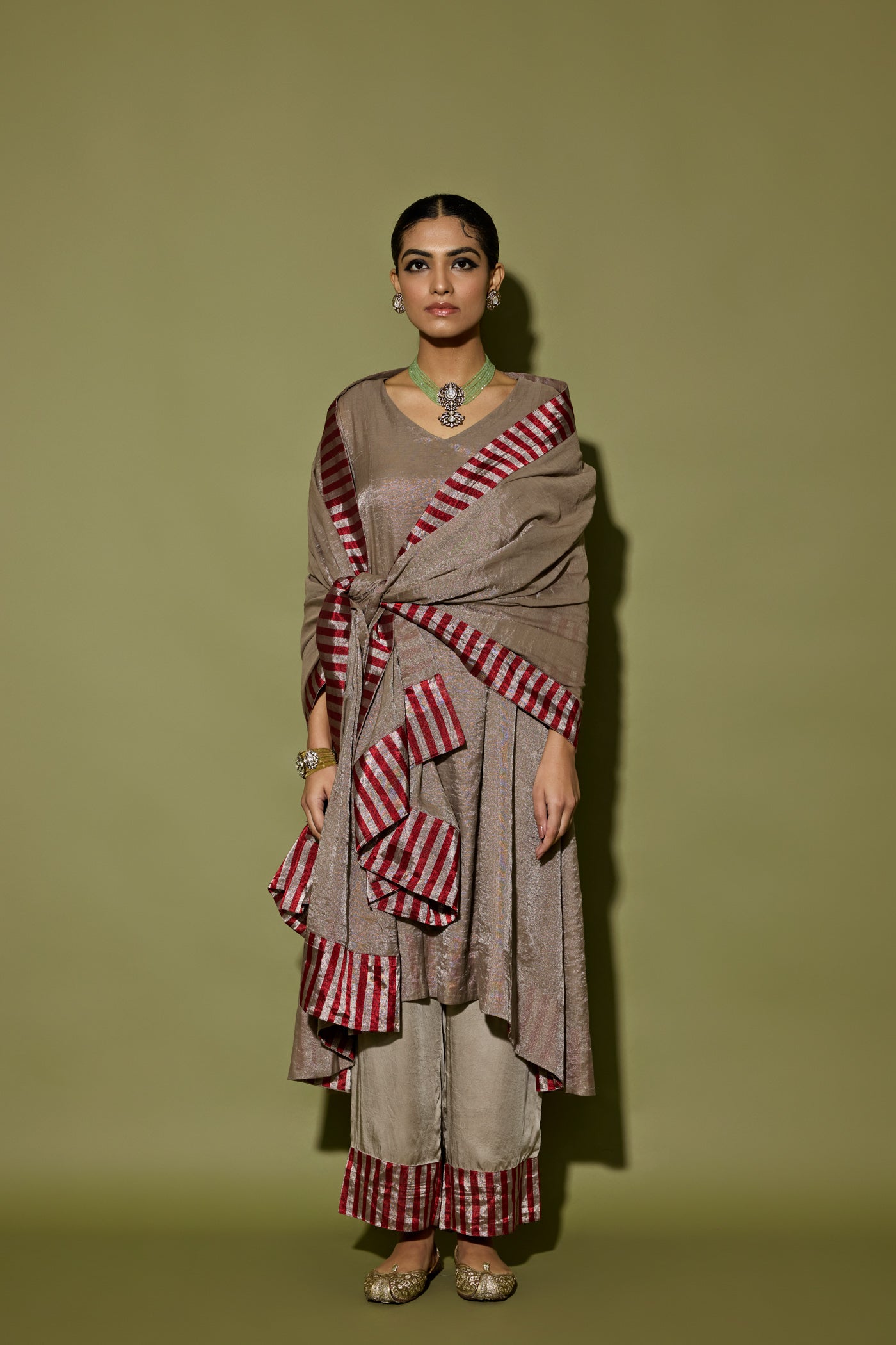 ASYMMETRICAL KURTA SET