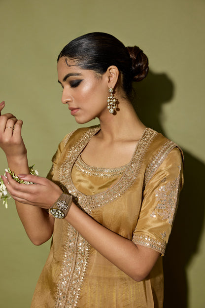 ORGANZA SATIN SHARARA SET