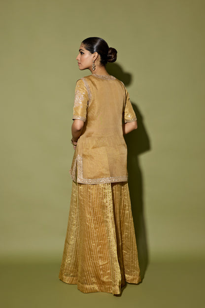 ORGANZA SATIN SHARARA SET