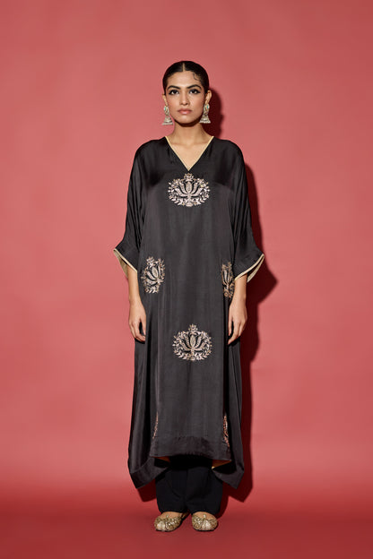 SATIN KAFTAN SET