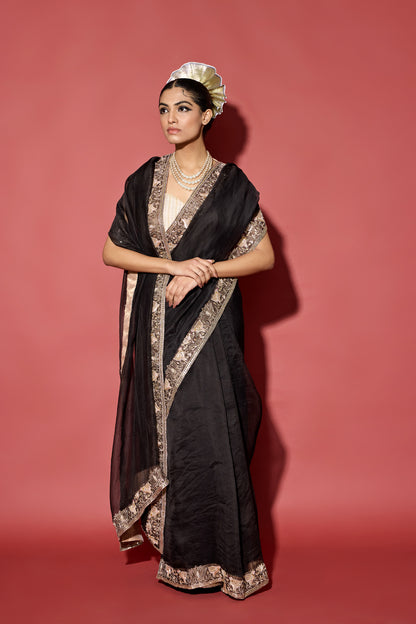 ORGANZA CHANDERI SAREE