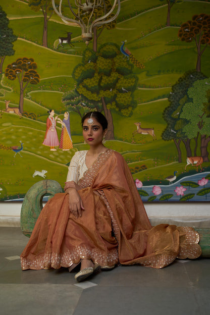 SUNEHRA TISSUE SAREE