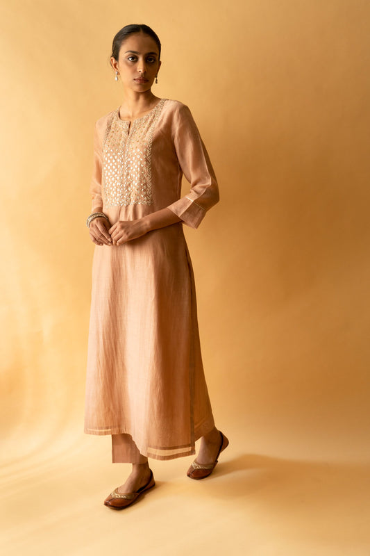 OLD ROSE KURTA SET