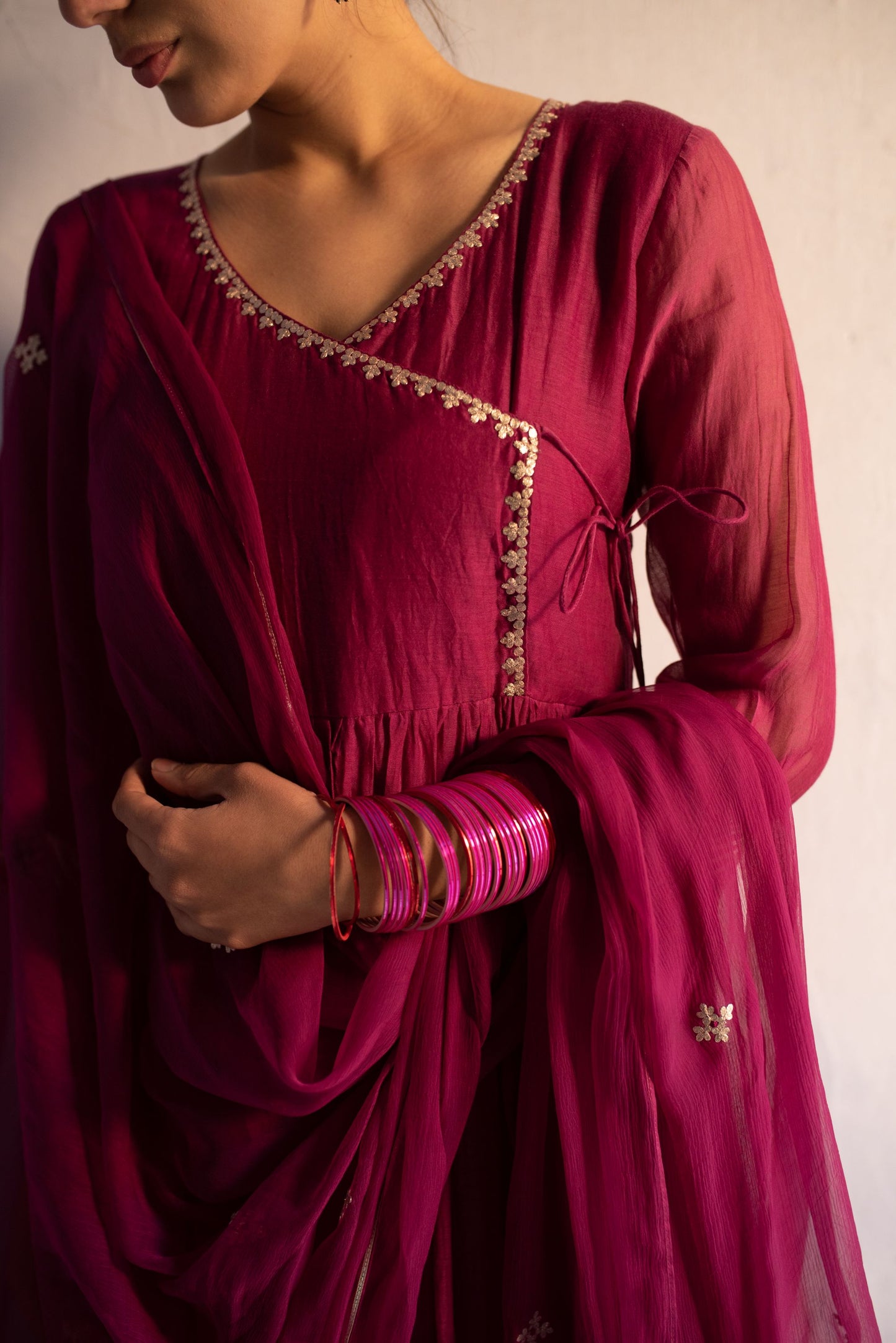 PURPLE KURTA SET