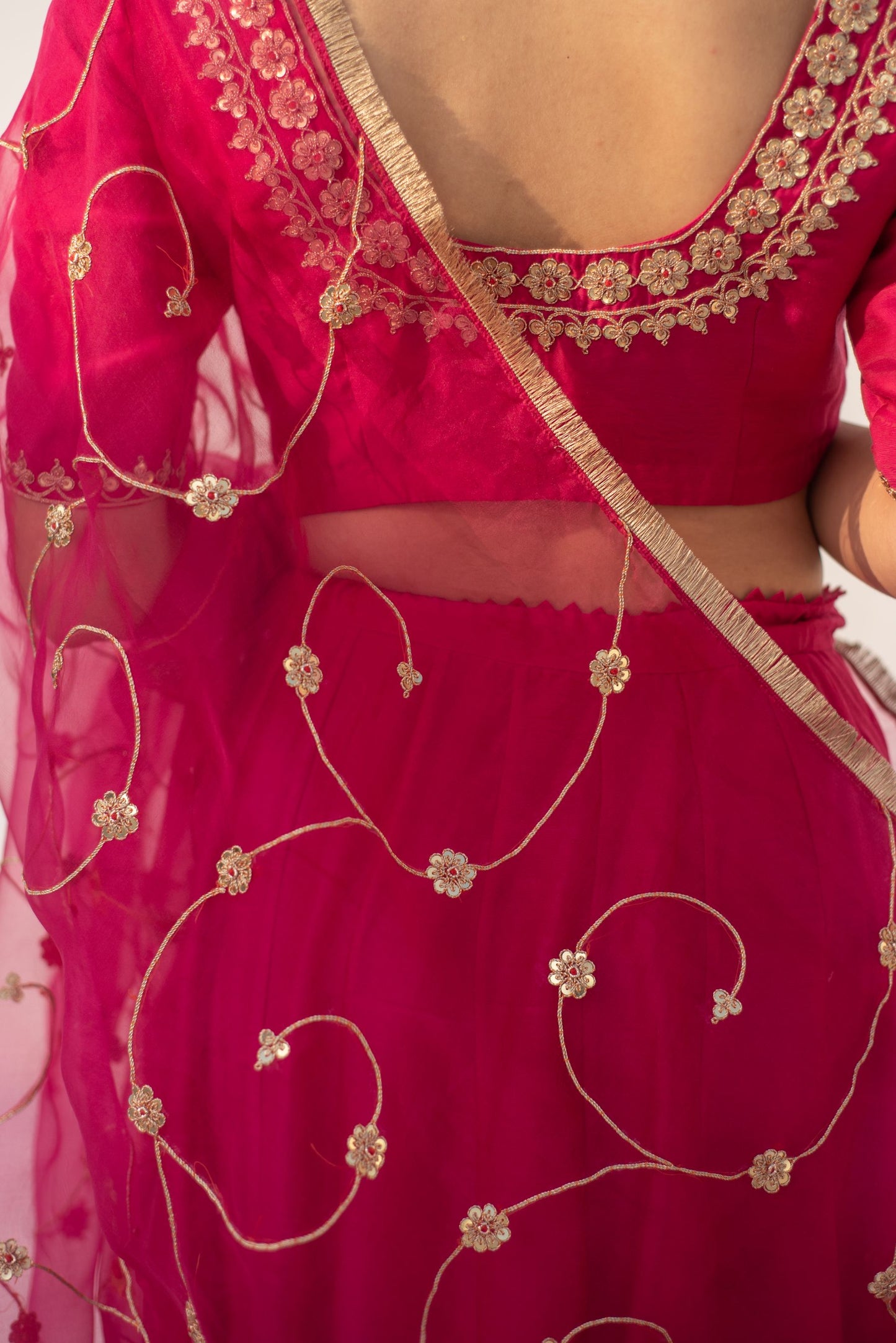 RAINI PINK LEHANGA SET