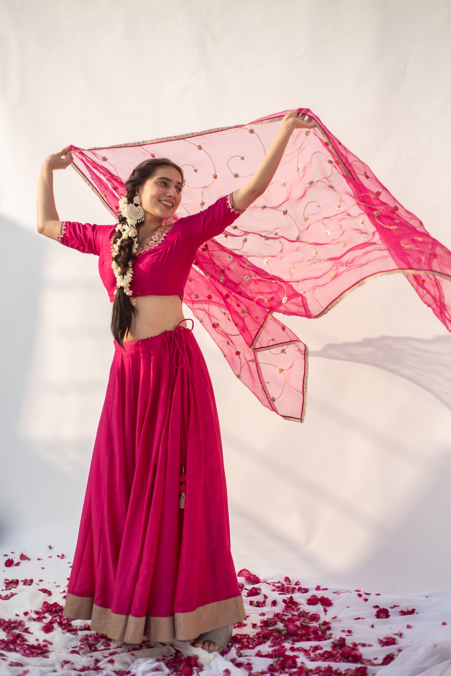 RAINI PINK LEHANGA SET