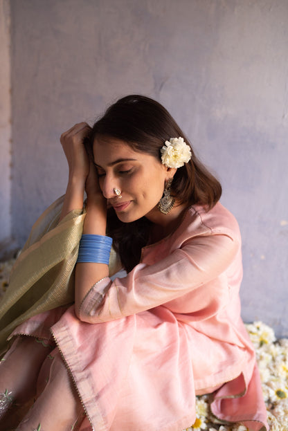 POWDER PINK KURTA SET