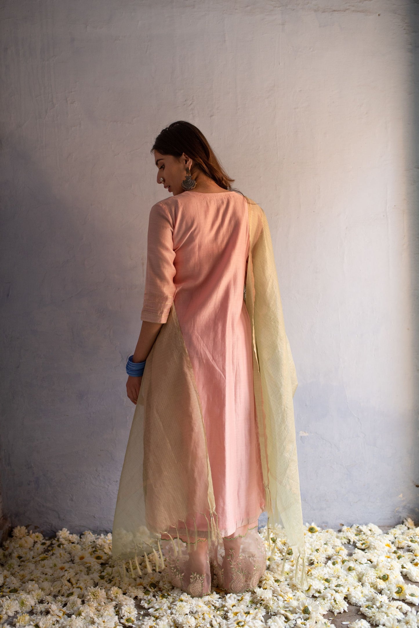 POWDER PINK KURTA SET