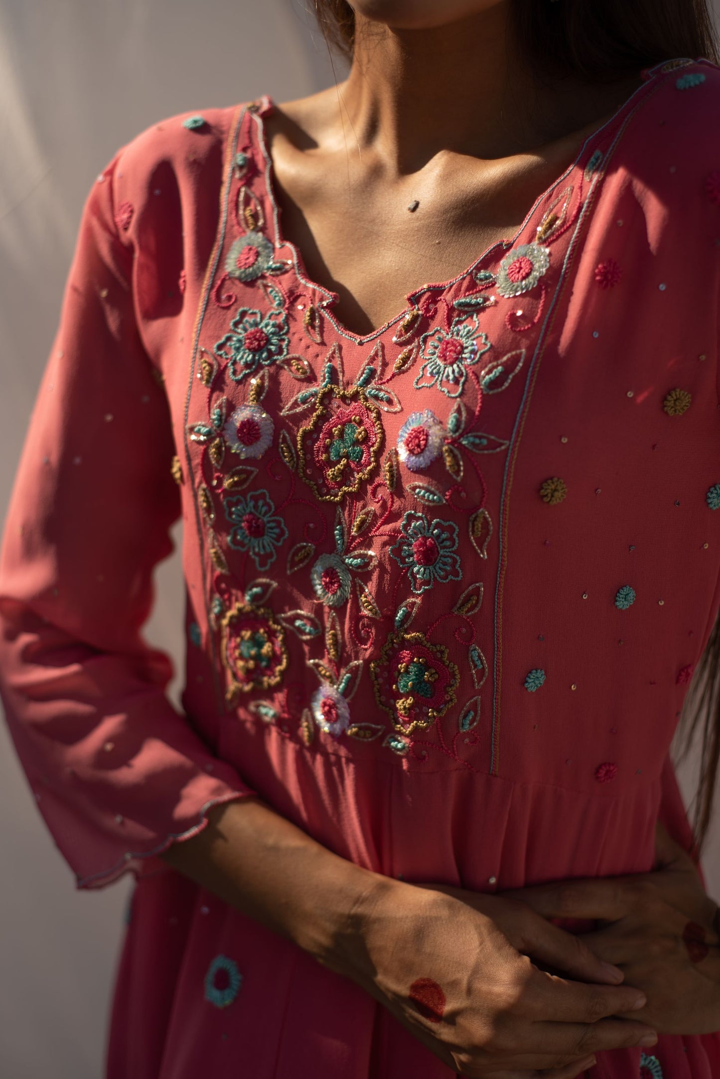 STRAWBERRY PINK KURTA SET