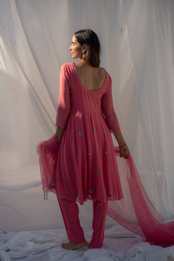 STRAWBERRY PINK KURTA SET