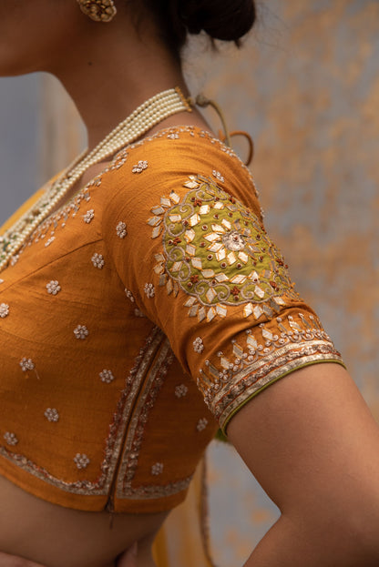 MUSTARD YELLOW LEHNGA SET