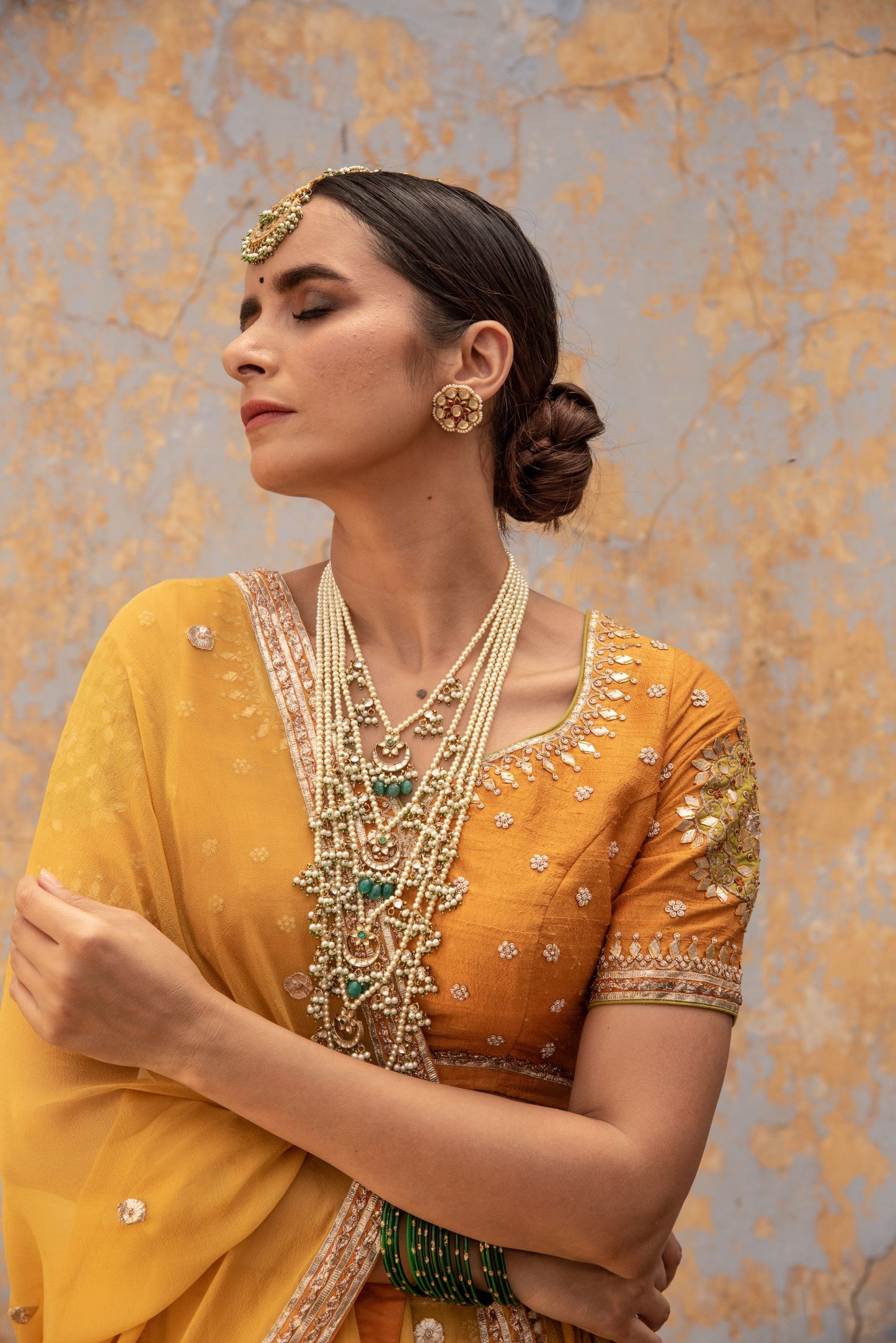 MUSTARD YELLOW LEHNGA SET