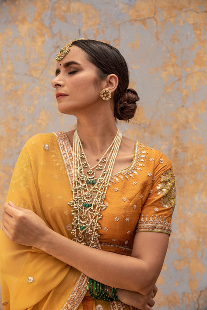 MUSTARD YELLOW LEHNGA SET