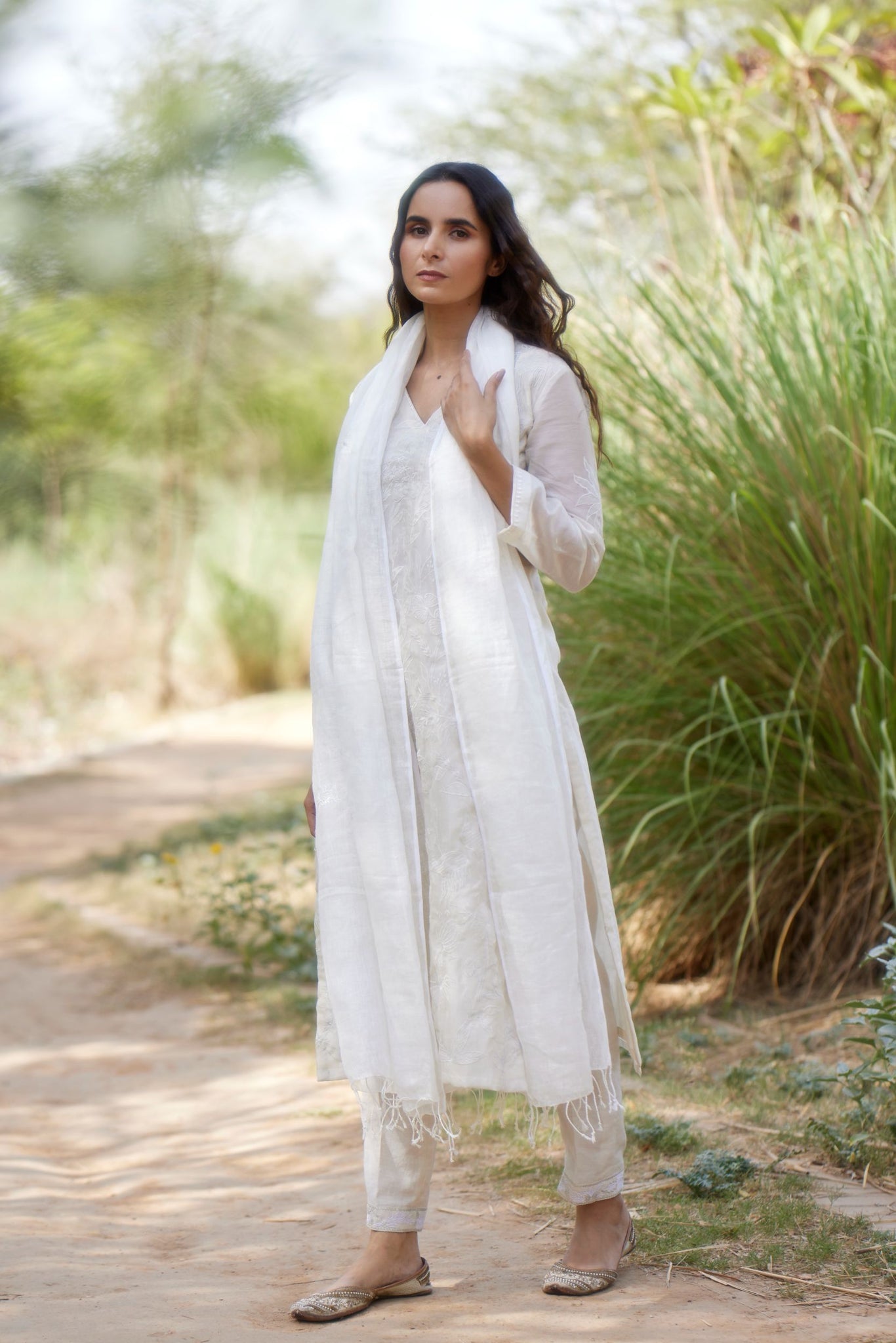 IVORY KURTA SET