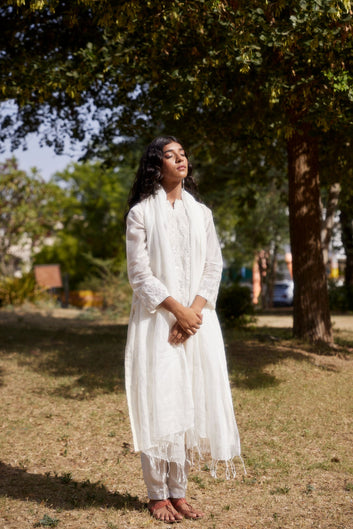 IVORY KURTA SET