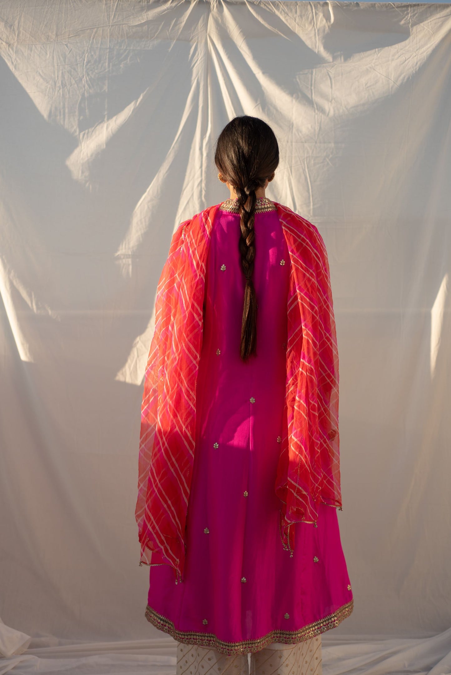 MEGENTA PINK KURTA SET