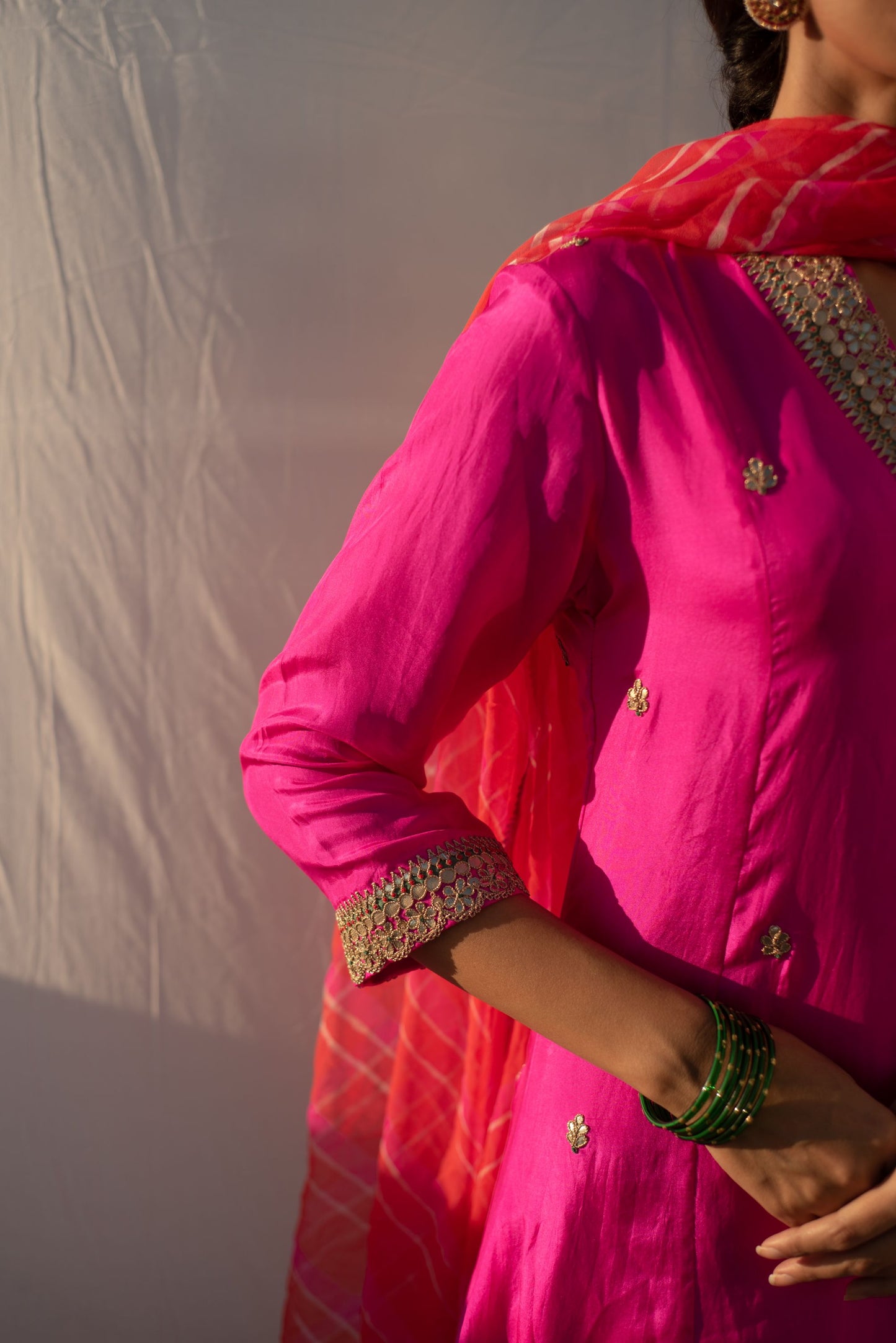 MEGENTA PINK KURTA SET