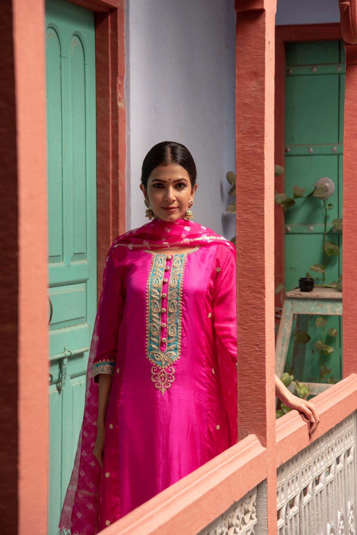 RANI-PINK KURTA SET