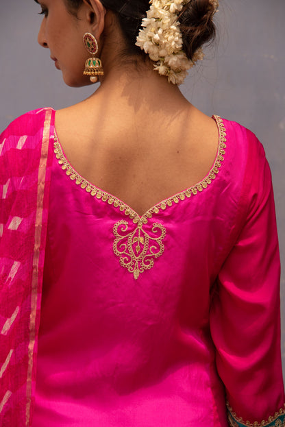 RANI-PINK KURTA SET