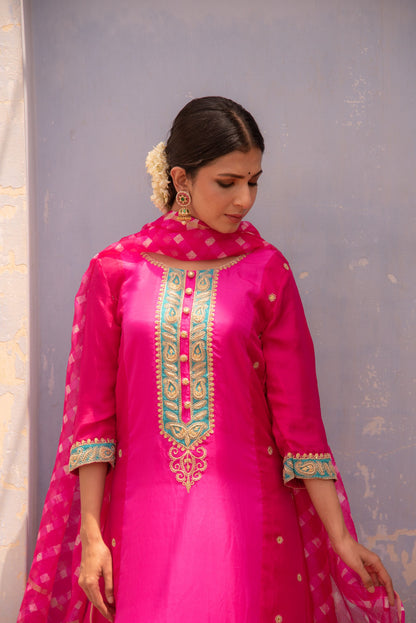 RANI-PINK KURTA SET
